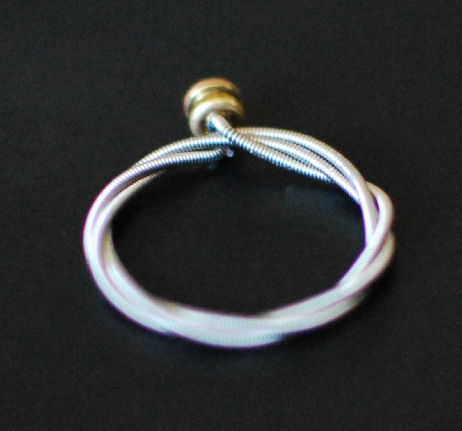 Guitar String Ring Engagement Style Triple Wrap Silver Etsy
