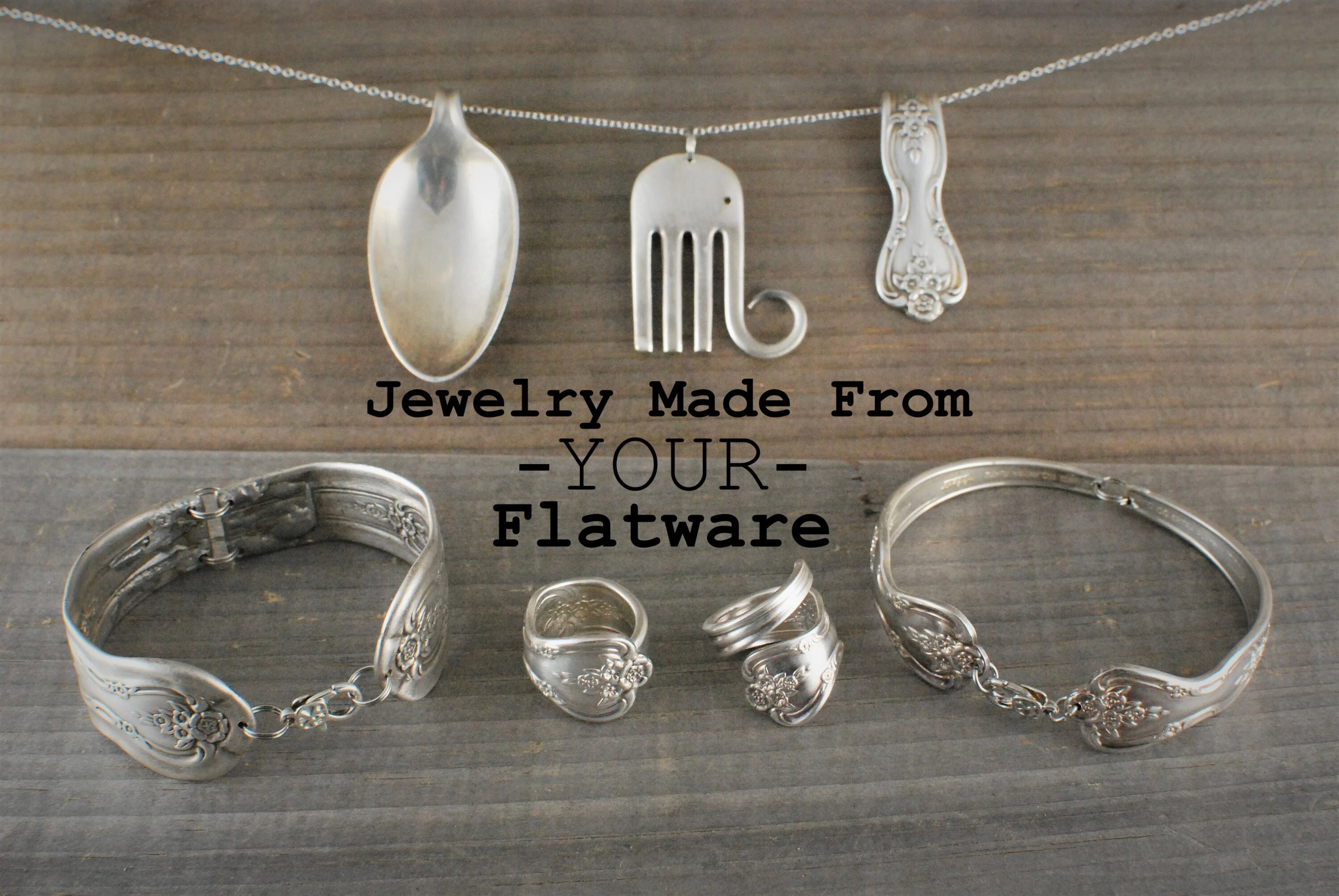 Jewelry made on sale from old silverware