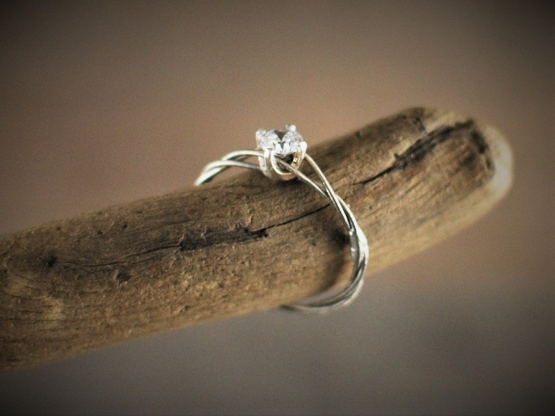 Guitar String Engagement Ring Purity Ring Promise Ring Etsy