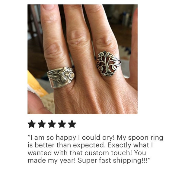 Spoon engagement ring sale