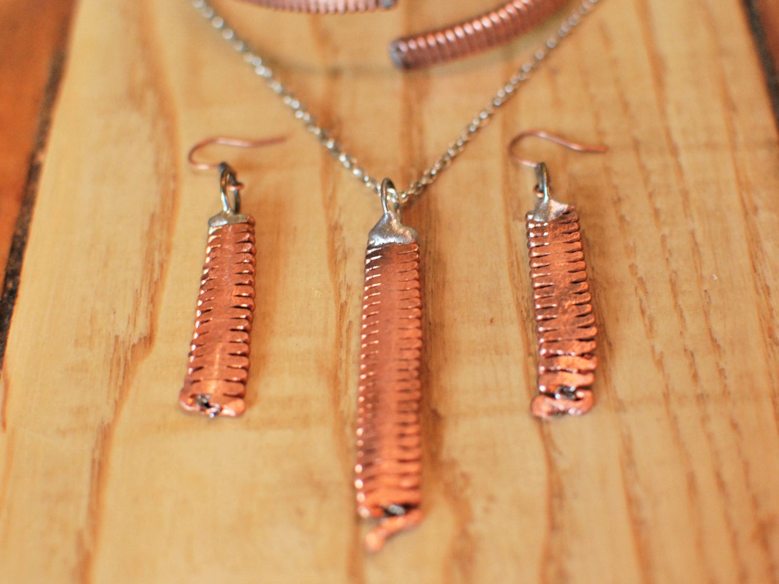 Jewelry Set Piano String Jewelry Hammered Piano String Etsy