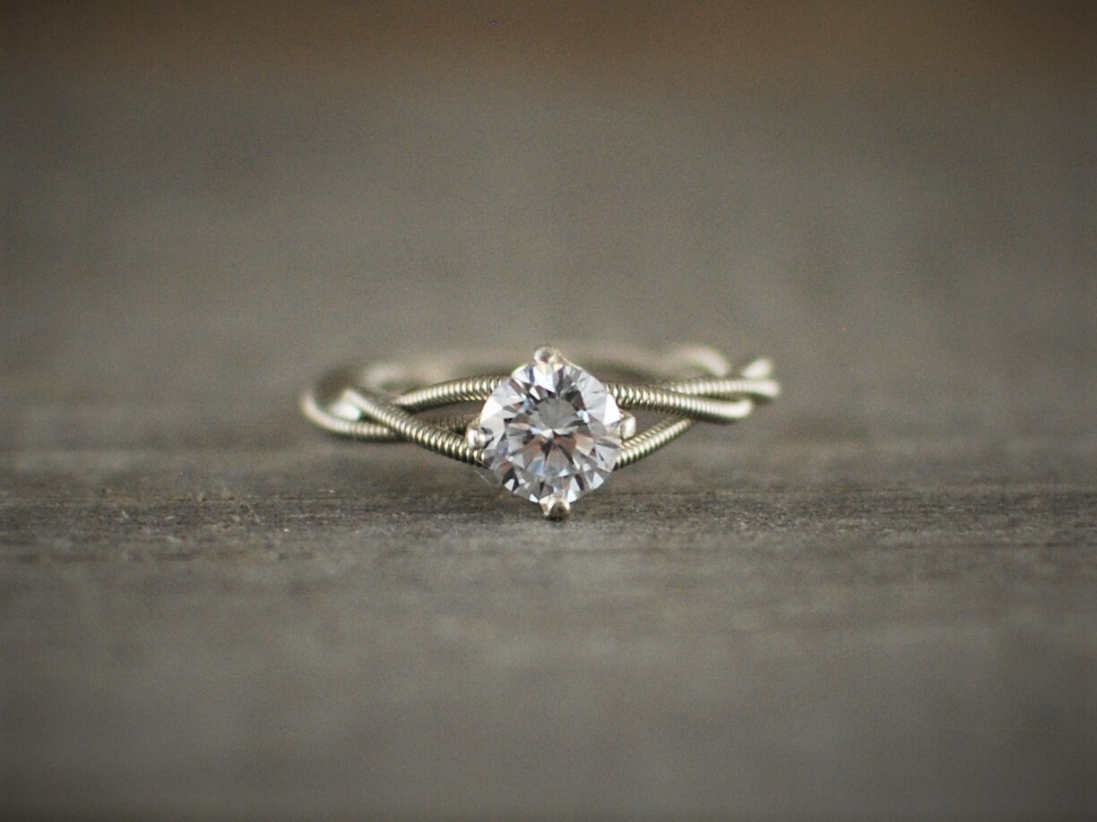 Guitar String Engagement Ring Purity 