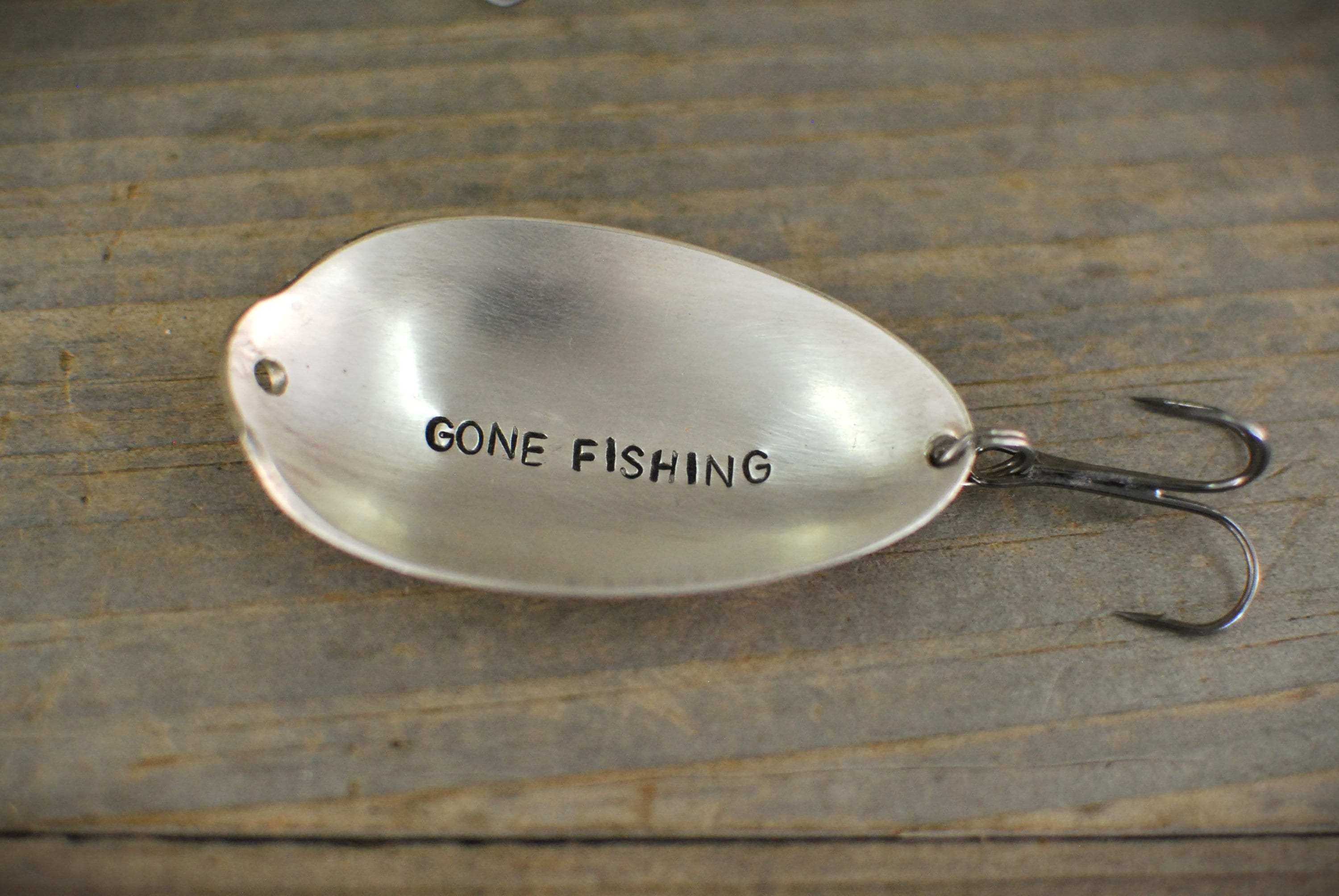 custom made silverware spoons fishing lures Custom Spoon Fishing Lure, Personalized Gift