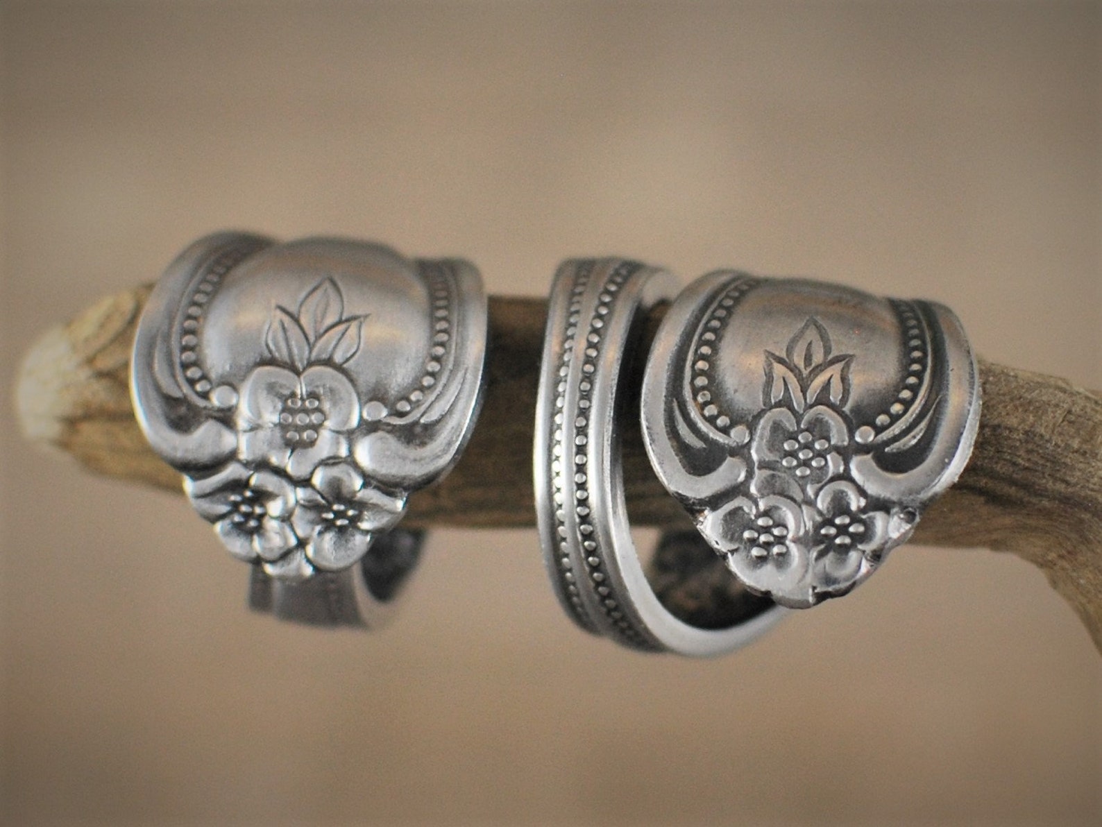 Spoon Ring Victorian Style Stainless Steel Spoon Ring Etsy