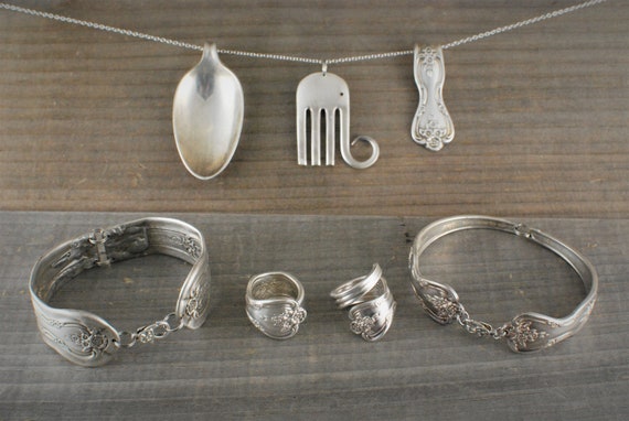 Old Silverware Jewelry Made From Forks And Spoons Jewelry Made Out Of Silverware 2025
