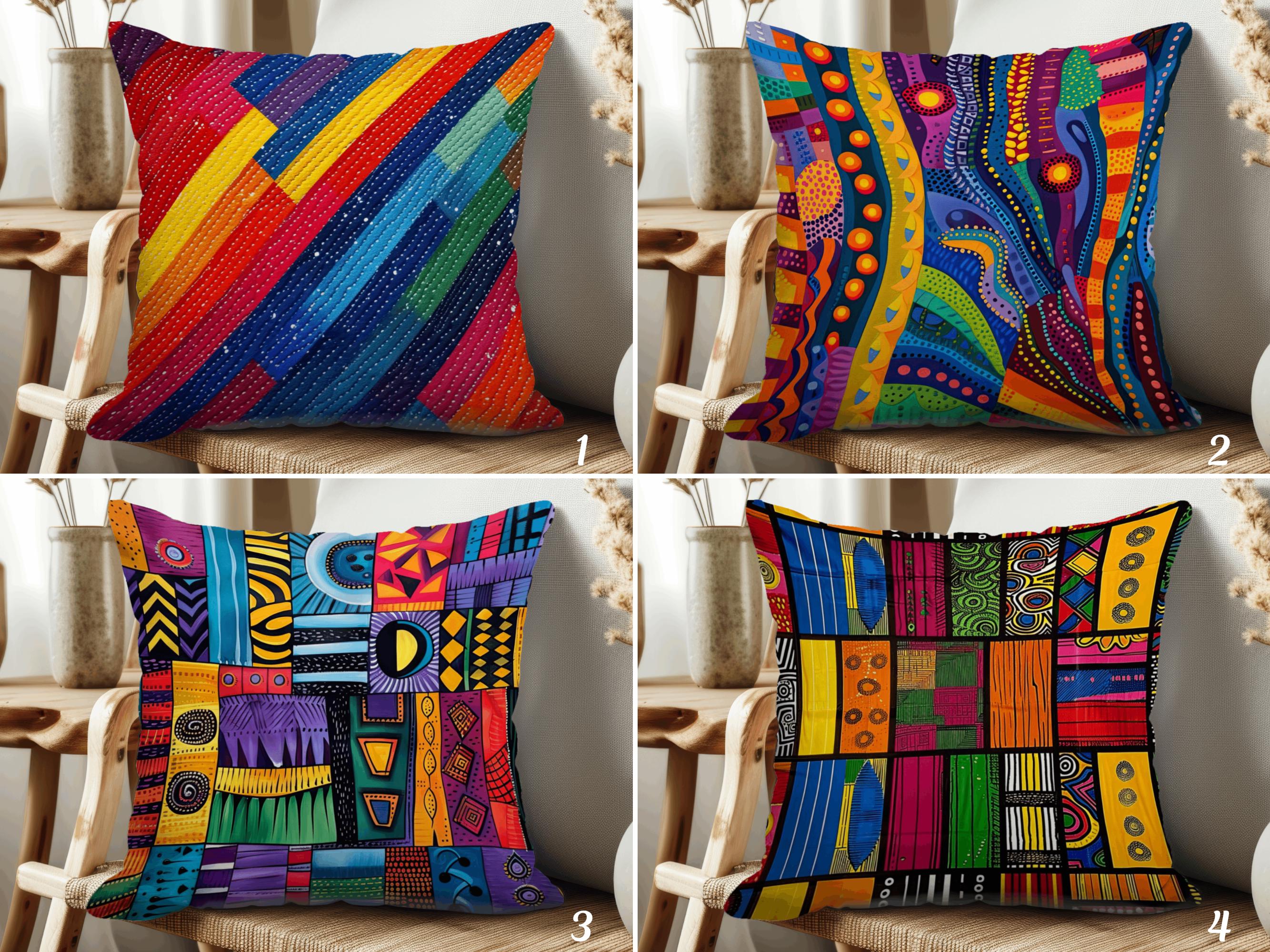 Colorful Pillows Throw Pillows Set Of Decorative Spring Pillow