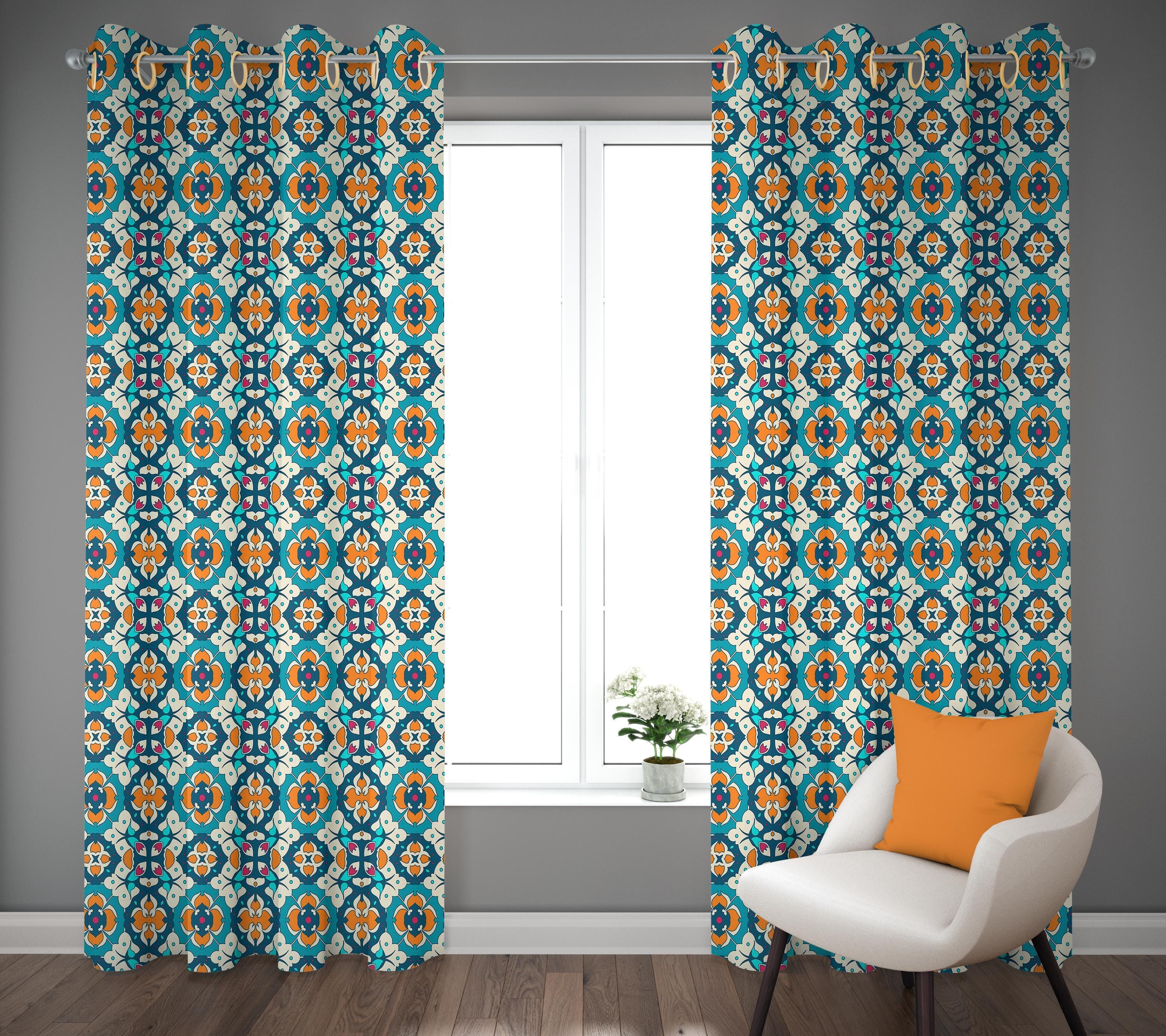Vorhang Blickdicht 3D300 X 280 Cm Retro Tropische P Produktbild-Vorschau 13