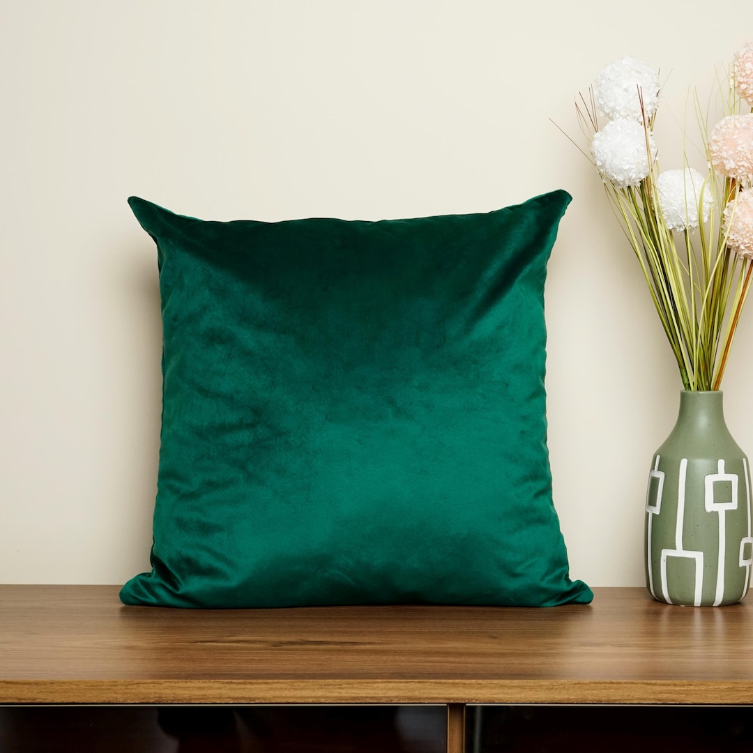 Emerald Green Decorative Pillows