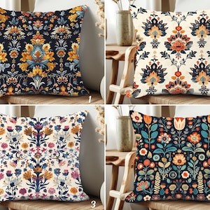 Morris Floral Cushion Covers, Vintage Art Nouveau Style Decorative Throw Pillow Case, Tapestry Look Pillow Cover, William Morris Decoration