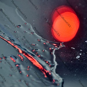 Water on Glass Reflection Photography 4K | Rain Droplets Abstract Wallpaper | Printable Wall Art Download