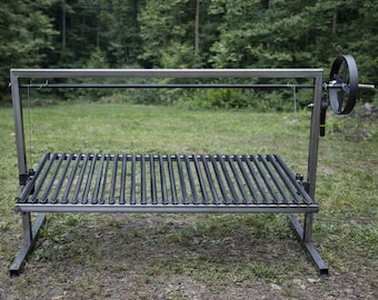 Iron Argentinian Style Santa Maria Grill - V Angle