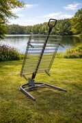 Heavy-Duty Argentine Grill Stake Asador – Premium Rotating BBQ Rack product logo
