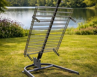 Heavy-Duty Argentine Grill Stake Asador – Premium Rotating BBQ Rack