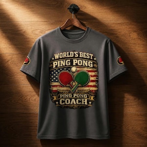 Table Tennis Coach Shirt,Ping Pong Coach Gift,Coach Appreciation Tee,World's Best Coach T-Shirt,Sports Coach Gift,World's Best Coach