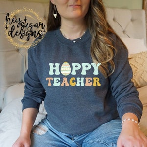 Hoppy Teacher Easter Egg Holiday Teaching PNG for Sublimation