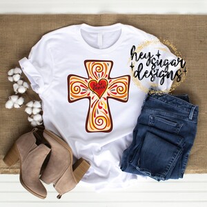 Cross Jesus PNG for Sublimation, Screenprint, Easter