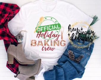 Official Holiday Baking Crew PNG for Sublimation | Screenprint | DTF | Christmas Baking PNG | Cooking Crew | Christmas Cookies