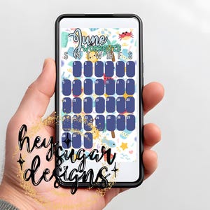 Juni 2026 Selfie Workout Tracker | Social Media Tracker | Facebook Story-Vorlage | Instagram IG Stories Vorlage | Monatskalender
