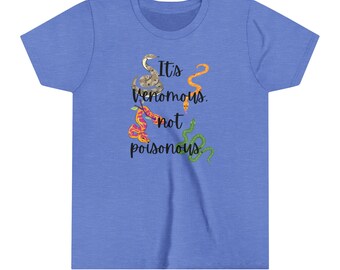 【IFYOUWANT】Venomous TEE It's Venomous Not Poisonous Youth Short Sleeve Tee | Kids T
