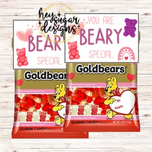 You Are Beary Spezielle Gummibärchen Valentine Card Printables | Sofort Download | Valentinstag | Valentinstag