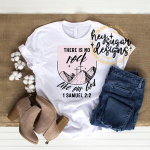 Christian Women T Shirt There Is No Rock Christian Women T Shirt There Is No Rock