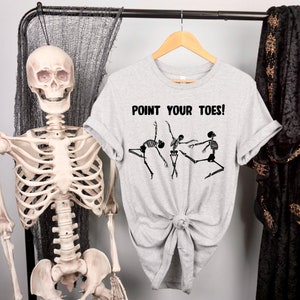 Point Your Toes Dance Dancing Skeletons One Color PNG for Sublimation