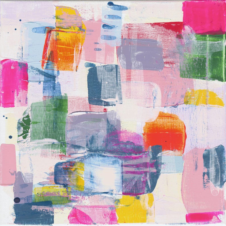 Abstract Art Print, Colorful Wall Art, Abstract Print, Paper Print 'A ...