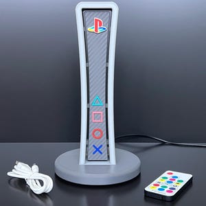 PlayStation Headphone Stand with RGB Lighting | Custom 3D Printed Gaming Headset Stand | PS-Themed Desk Accessory | Gamer Gift image 7