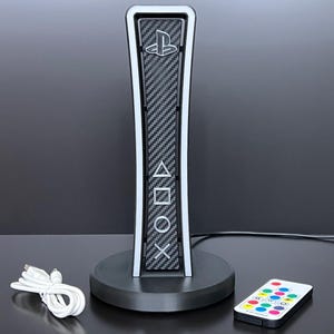 PlayStation Headphone Stand with RGB Lighting | Custom 3D Printed Gaming Headset Stand | PS-Themed Desk Accessory | Gamer Gift image 6