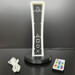 PlayStation Headphone Stand with RGB Lighting | Custom 3D Printed Gaming Headset Stand | PS-Themed Desk Accessory | Gamer Gift image 5