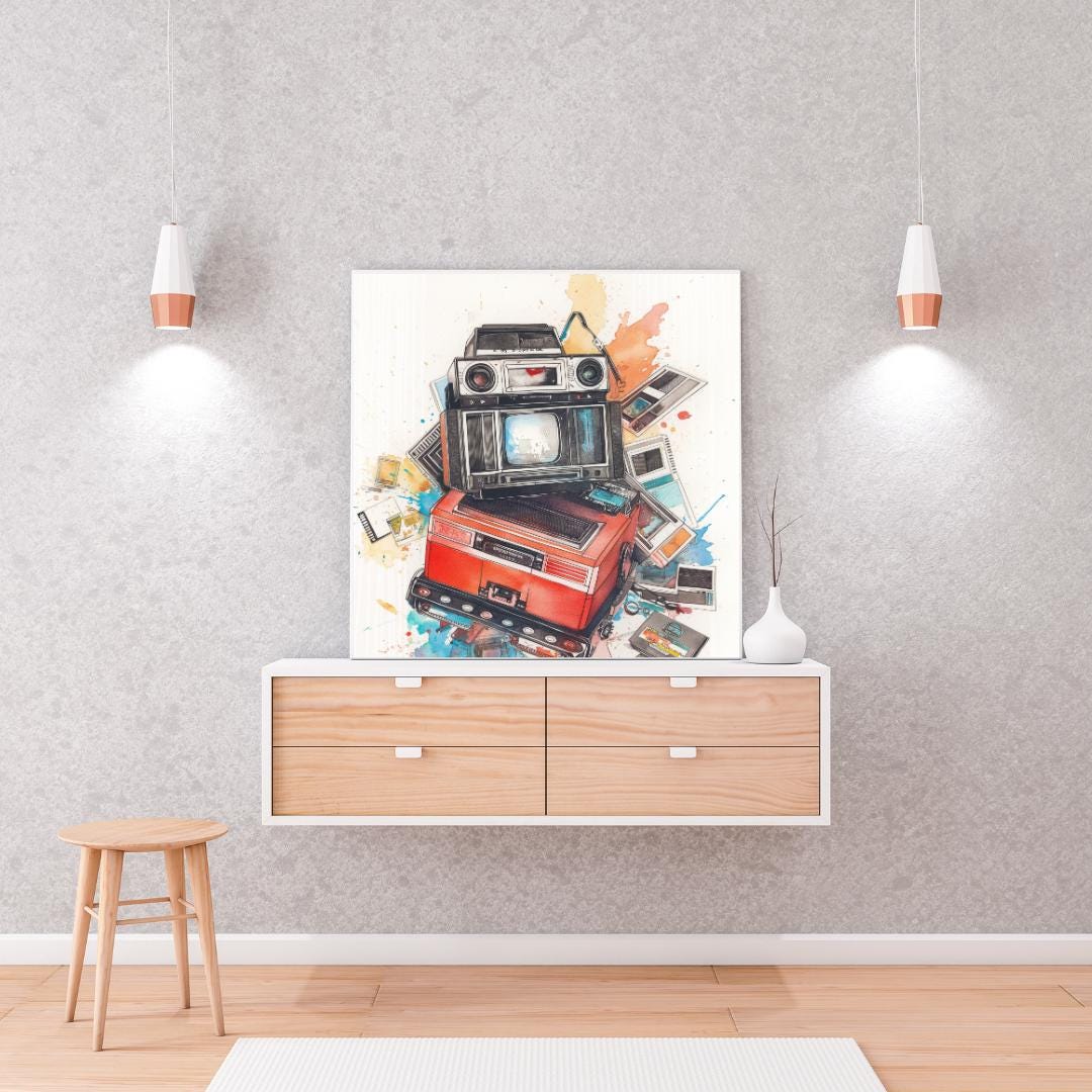 Sentimental Nostalgia Nostalgia-themed Paintings | Vintage Wall Art|printable Nostalgic Art ...