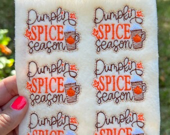Pumpkin Spice Season Feltie sheet