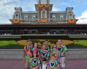 Halloween Tie Dye T shirts - Family custom order