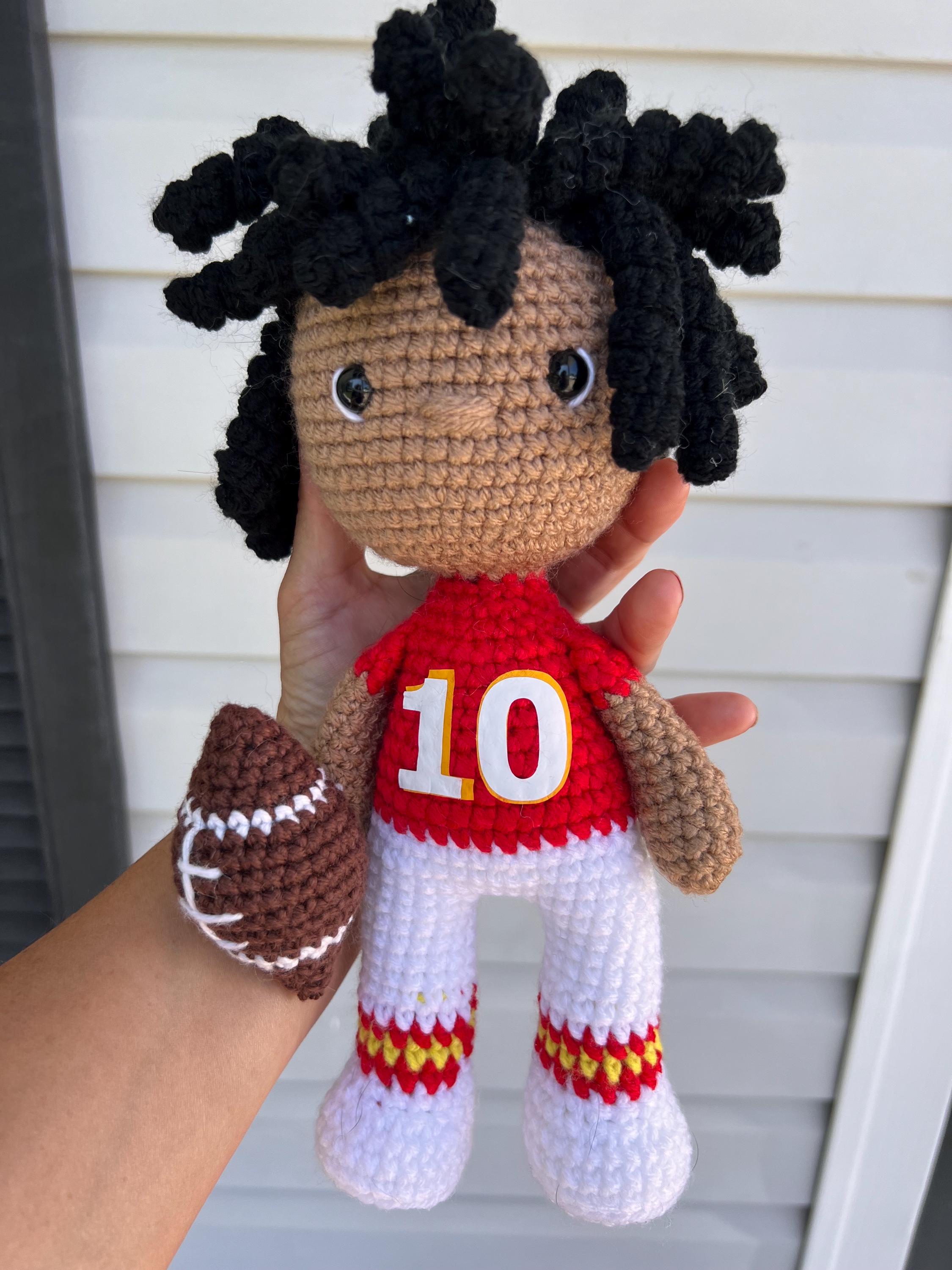 Patrick Mahomes, Isaiah Pacheco Inspired Crochet Doll - Etsy