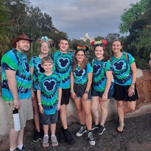 ADULT sizes, PLUS sizes, Tie Dye T shirts,  Pick your colors- Mouse, bear, spirals.