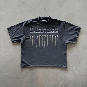 トップス NINE INCH NAILS NIN bootleg XL Nine Inch Nails NIN The Downward Spiral Vintage Bootleg