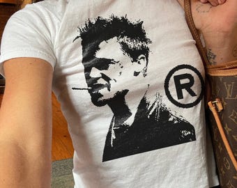Fight Club | Movie Shirt | Graphic Y2K Street Baby Tee | Cropped Graphic T-Shirt | Vintage Style