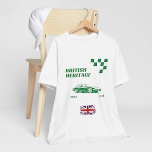 Vintage Jaguar E-Type T-Shirt: Retro British Car Heritage