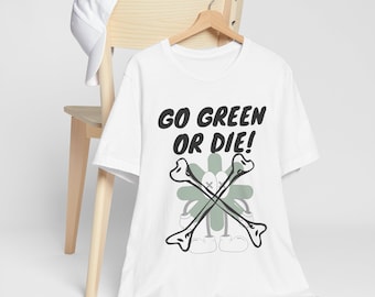Miljövänlig t-shirt, hållbar skjorta, miljöaktivistpresent, Jordens dag-topp, klimatförändringskläder, återvinnings-t-shirt