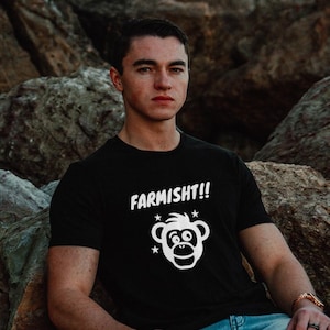 Farmisht Chimp T-Shirt: Funny Yiddish Saying, Unisex Jersey Tee
