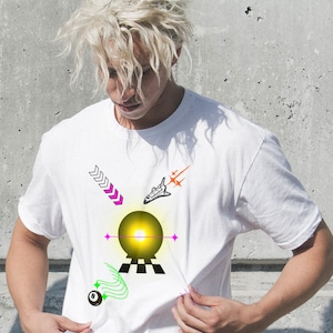 Rave Style Flyer Design Unisex Tee, Music Festival Shirt, Party Graphic Tee, EDM Concert Top, Neon Dance Shirt