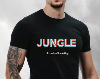 ジャングルミュージック レトロTシャツ | レイブTシャツ | オールドスクール ジャングルミュージック ギフト | 90年代ジャングルミュージック ギフト | ドラムンベースミュージック ギフト