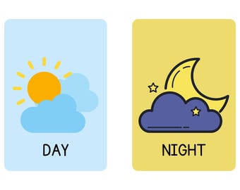 Opposites Flashcards: Early Learning Vocabulary Builder (Printable PDF Cards)