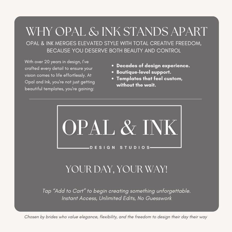 the opal and ink advertises for the company