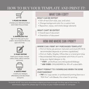 a poster with instructions for how to buy a printer