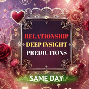 Lectura de Tarot del Amor / Tarot de Relaciones / Lectura Médium con Cartas del Tarot / Lectura de Almas Gemelas / Lectura Psíquica del Amor Misma Hora / Mismo Día