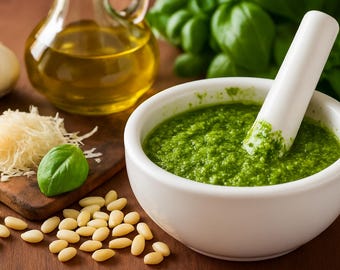 Best recipe Authentic Basil Pesto Gourmet Genovese Pesto | Homemade Vegan Ligurian No Cook Green Sauce