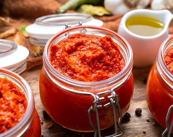Best recipe Artisan Pesto with Sun-Dried Tomatoes Italian homemade pasta sauce, vegan Mediterranean recipe, easy cooking, gourmet pesto