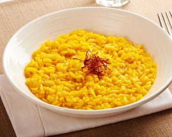 Home cooking recipe | Authentic Italian saffron risotto PDF | Milanese risotto alla Milanese | Easy digital download for comfort food lovers