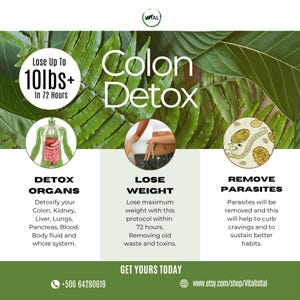 ULTIMATE COLON CLEANSE. Complete Colon Detox Kit. Vegan.